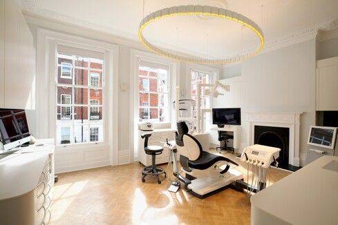 Dental surgery in a modern Marylebone practice, near Harley Street, W1