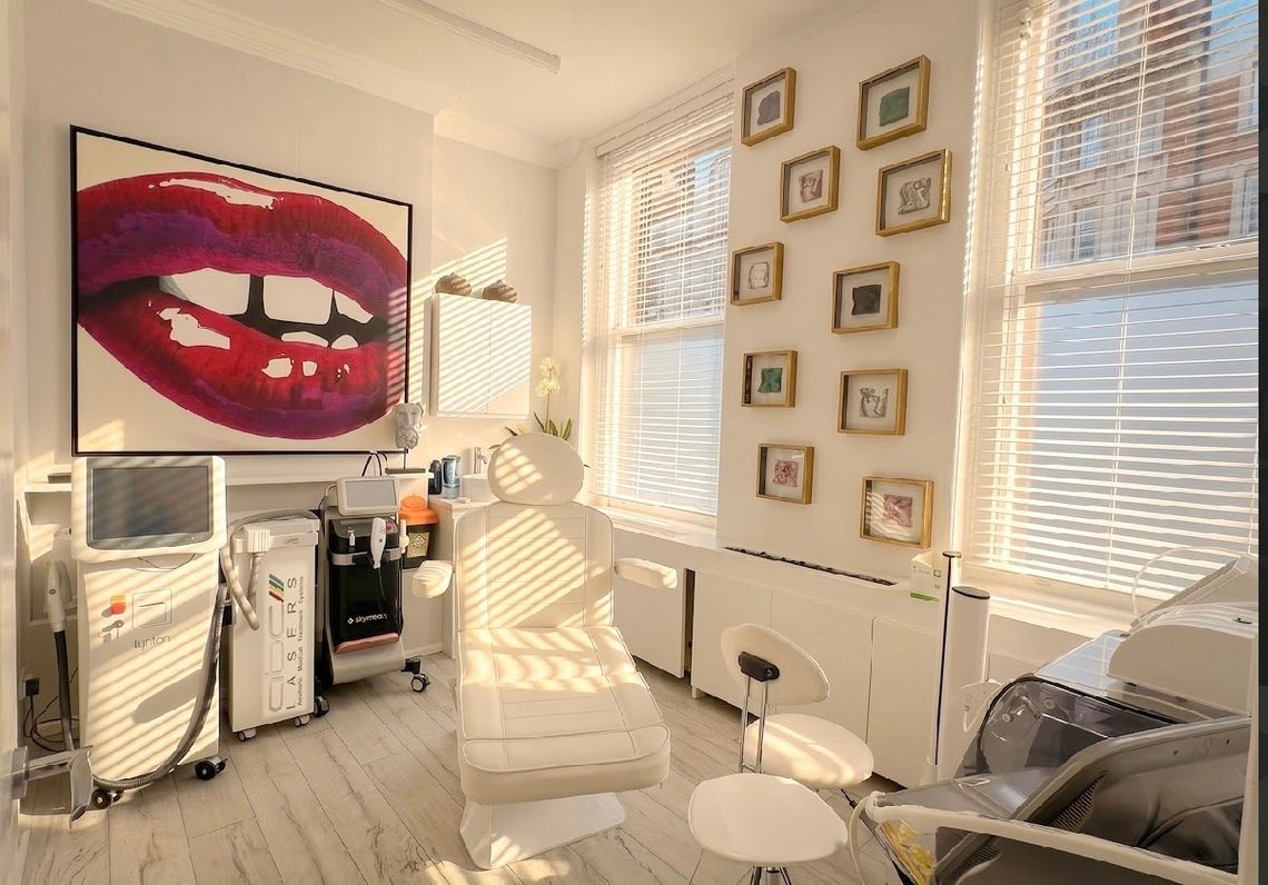 Treatment room in an award-winning Bloomsbury skin clinic, WC1B 3QJ , Bloomsbury